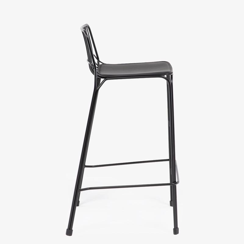 TABURETE ALTO METAL ISABELLA NEGRO FORM - 3