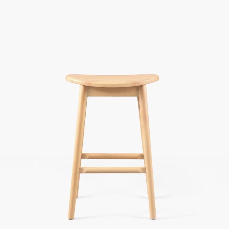 TABURETE MEDIO 66 MADERA NAHLA NATURAL FORM - 1