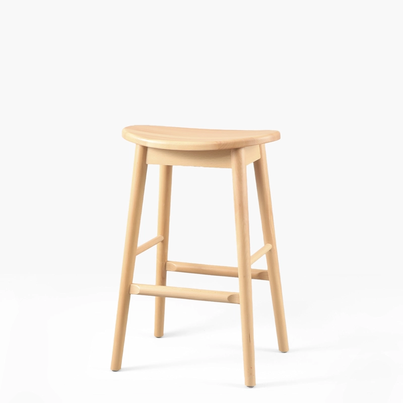TABURETE MEDIO 66 MADERA NAHLA NATURAL FORM - 2