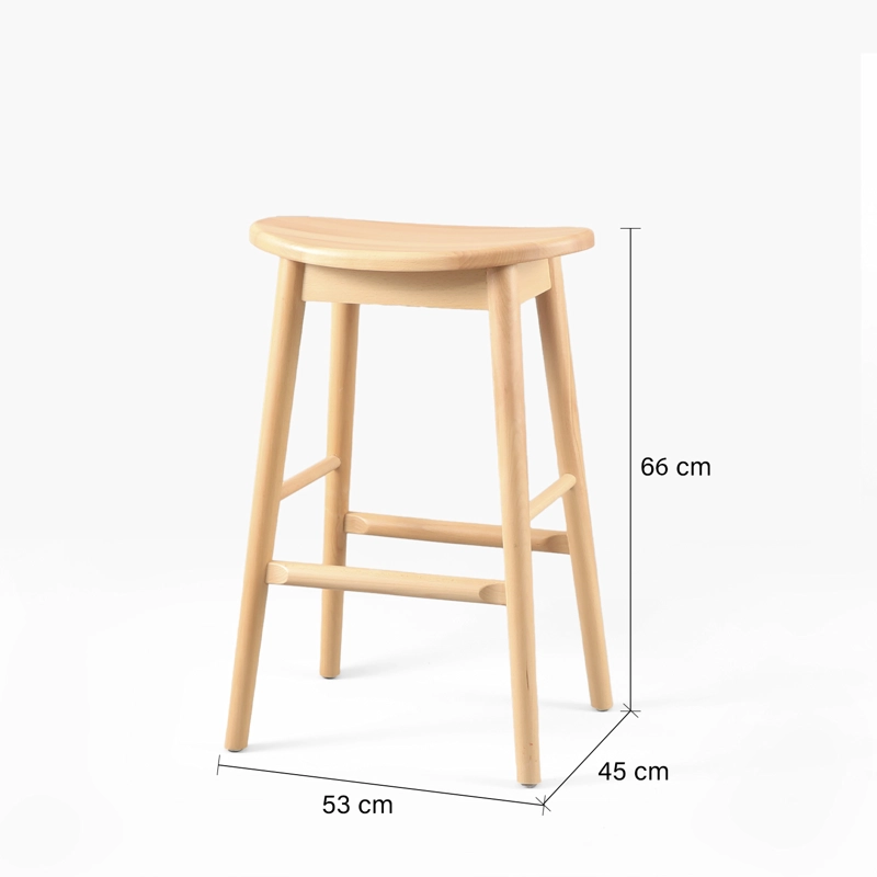 TABURETE MEDIO 66 MADERA NAHLA NATURAL FORM - 4