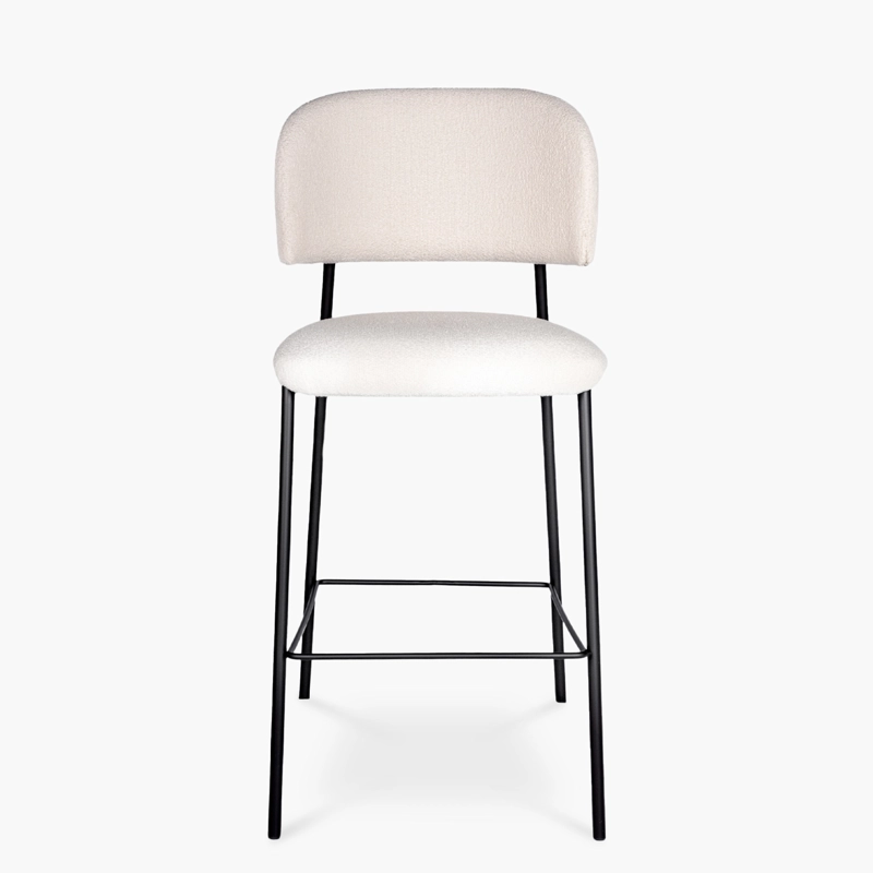 TABURETE TAPIZ REGINA CREMA FORM - 1