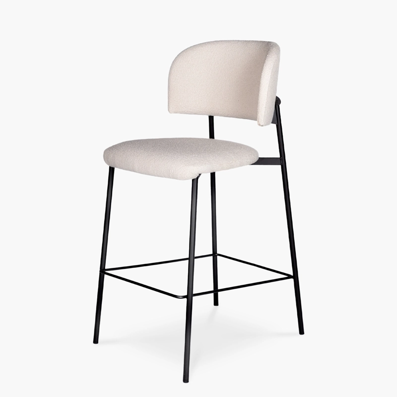 TABURETE TAPIZ REGINA CREMA FORM - 2