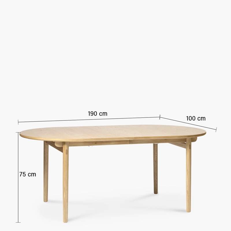 MESA COMEDOR CARNO NATURAL FORM - 7