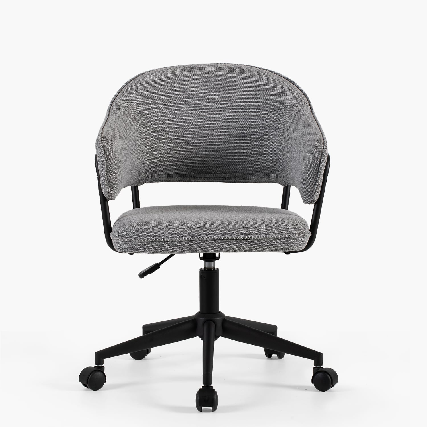 SILLA HOME OFFICE STANFORD CON RUEDAS GRIS OSCURO FORM - 1