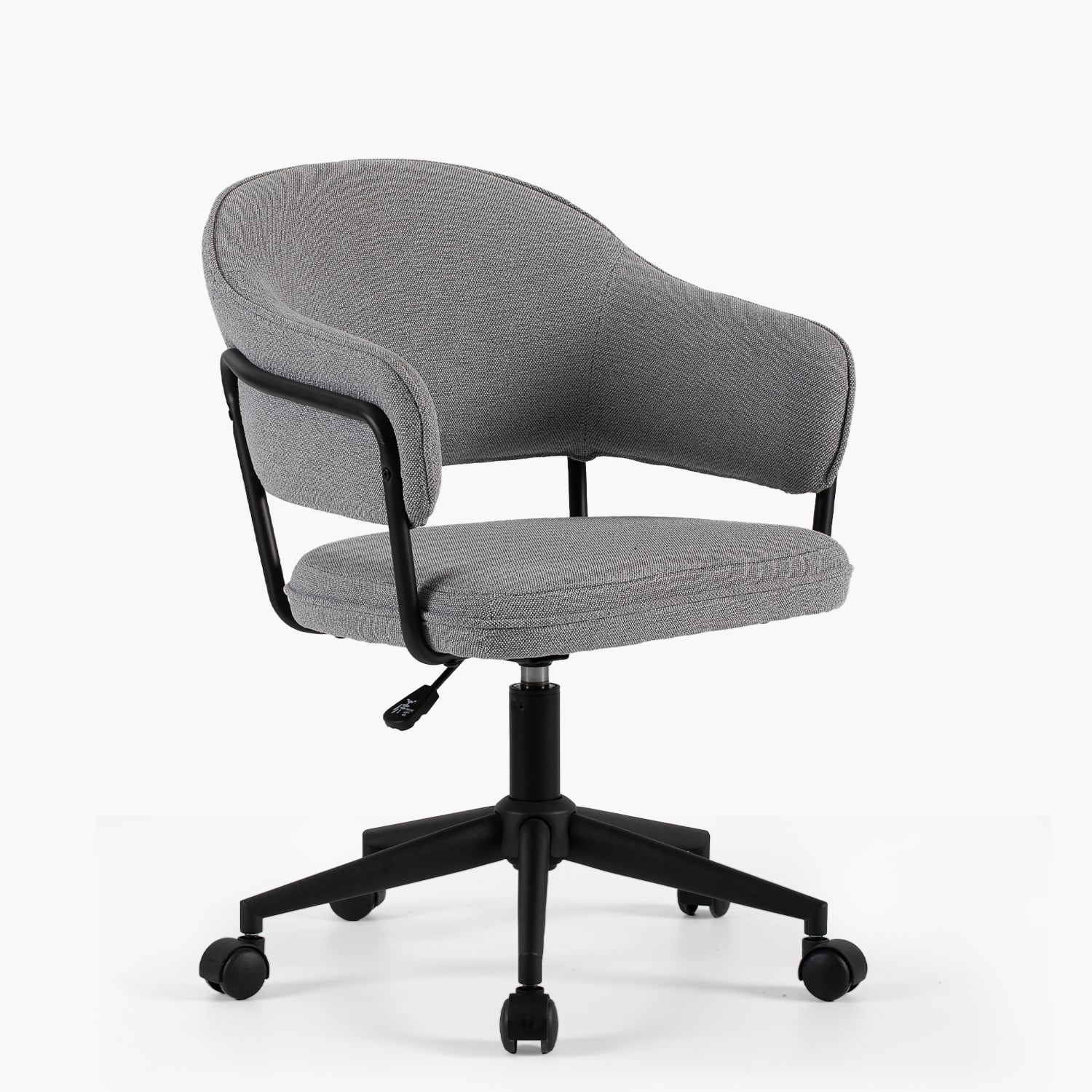 SILLA HOME OFFICE STANFORD CON RUEDAS GRIS OSCURO FORM - 2