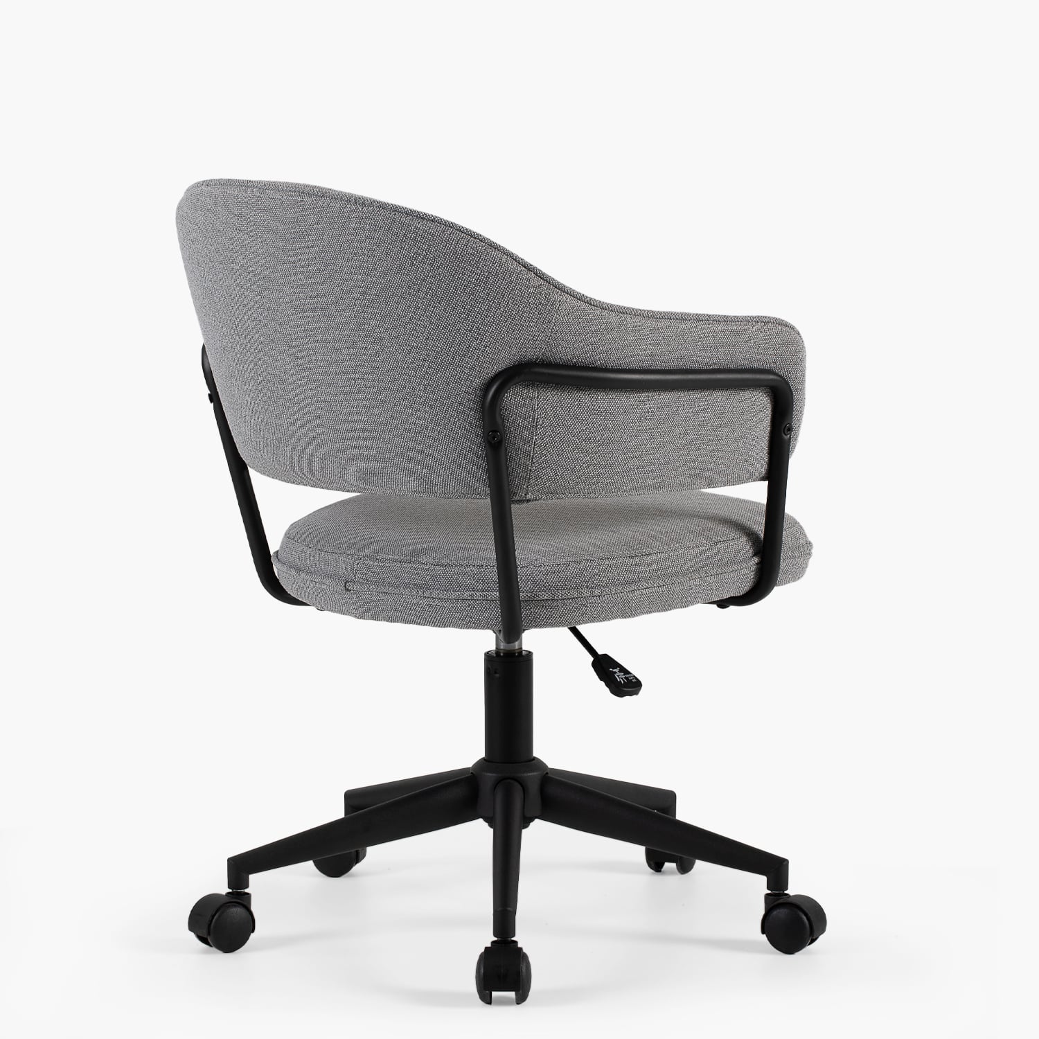 SILLA HOME OFFICE STANFORD CON RUEDAS GRIS OSCURO FORM - 4