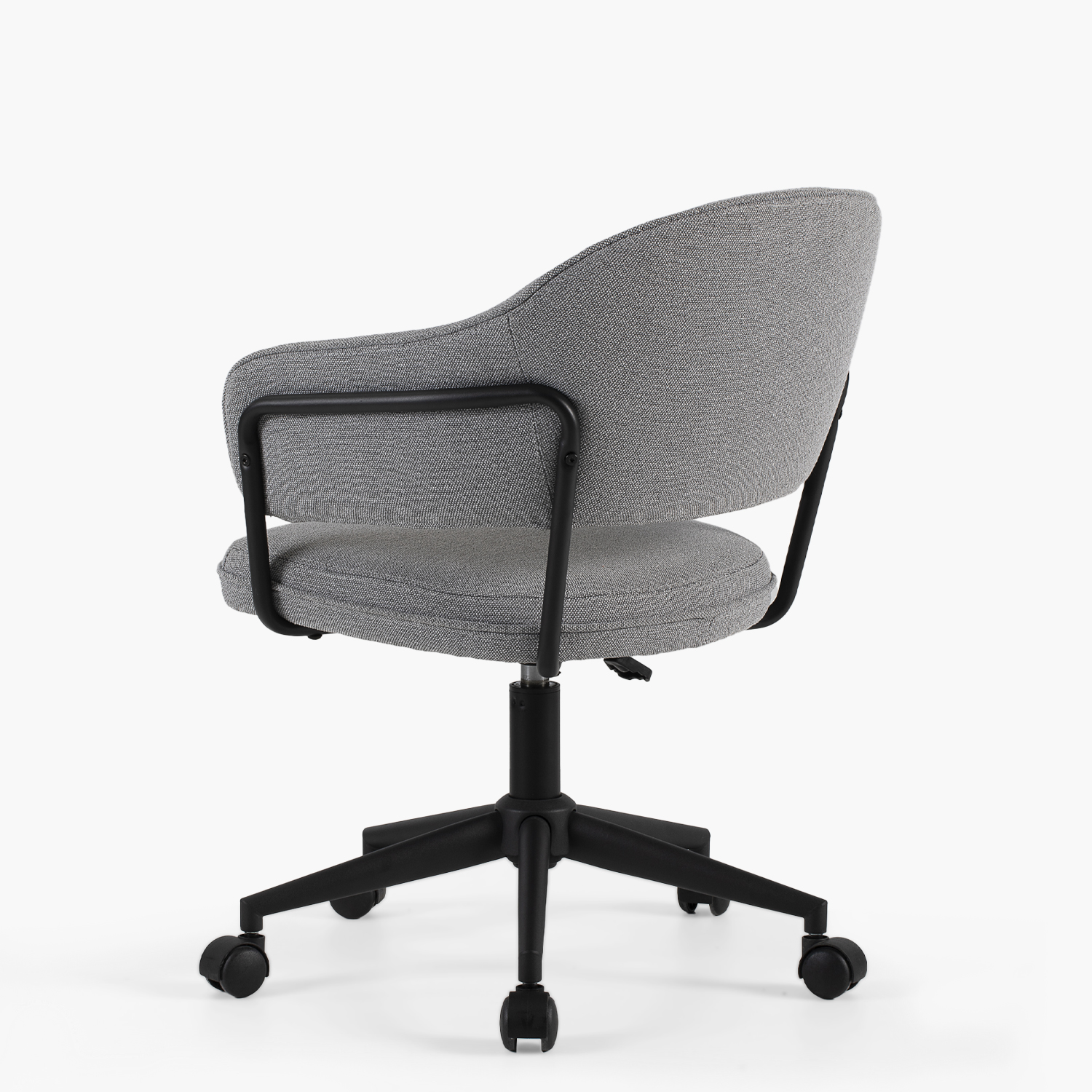 SILLA HOME OFFICE STANFORD CON RUEDAS GRIS OSCURO FORM - 6