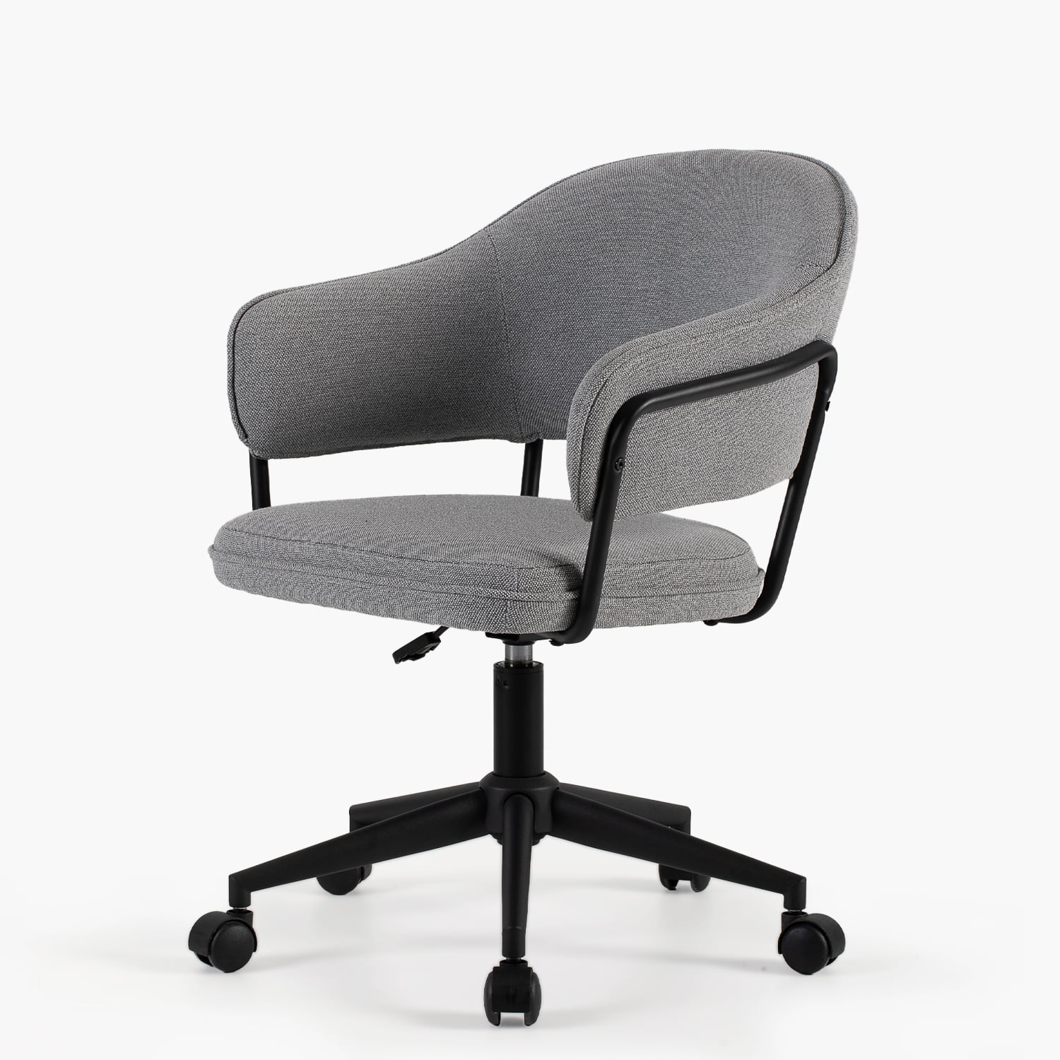 SILLA HOME OFFICE STANFORD CON RUEDAS GRIS OSCURO FORM - 8