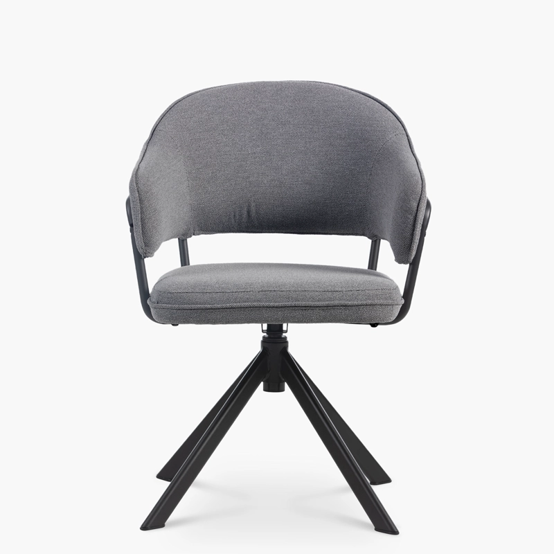 SILLA HOME OFFICE STANFORD GIRATORIA GRIS OSCURO FORM - 1