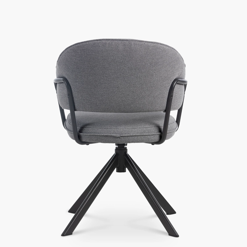 SILLA HOME OFFICE STANFORD GIRATORIA GRIS OSCURO FORM - 5