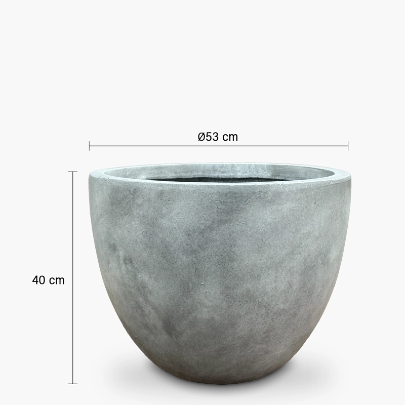 MACETERO LAUCA 40 GRIS FORM - 3