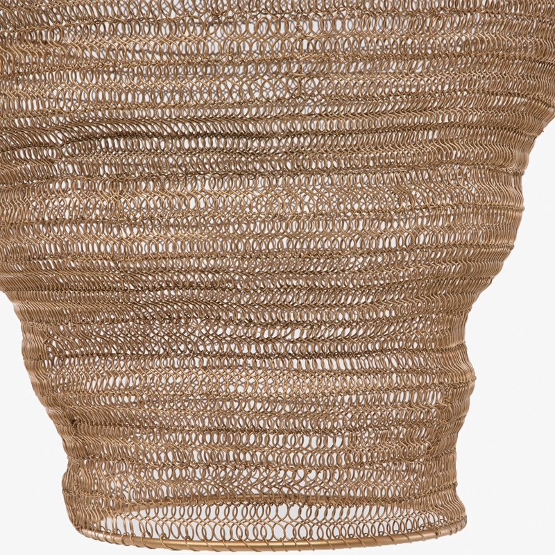 LAMPARA DE COLGAR NYRA BRONCE FORM - 4