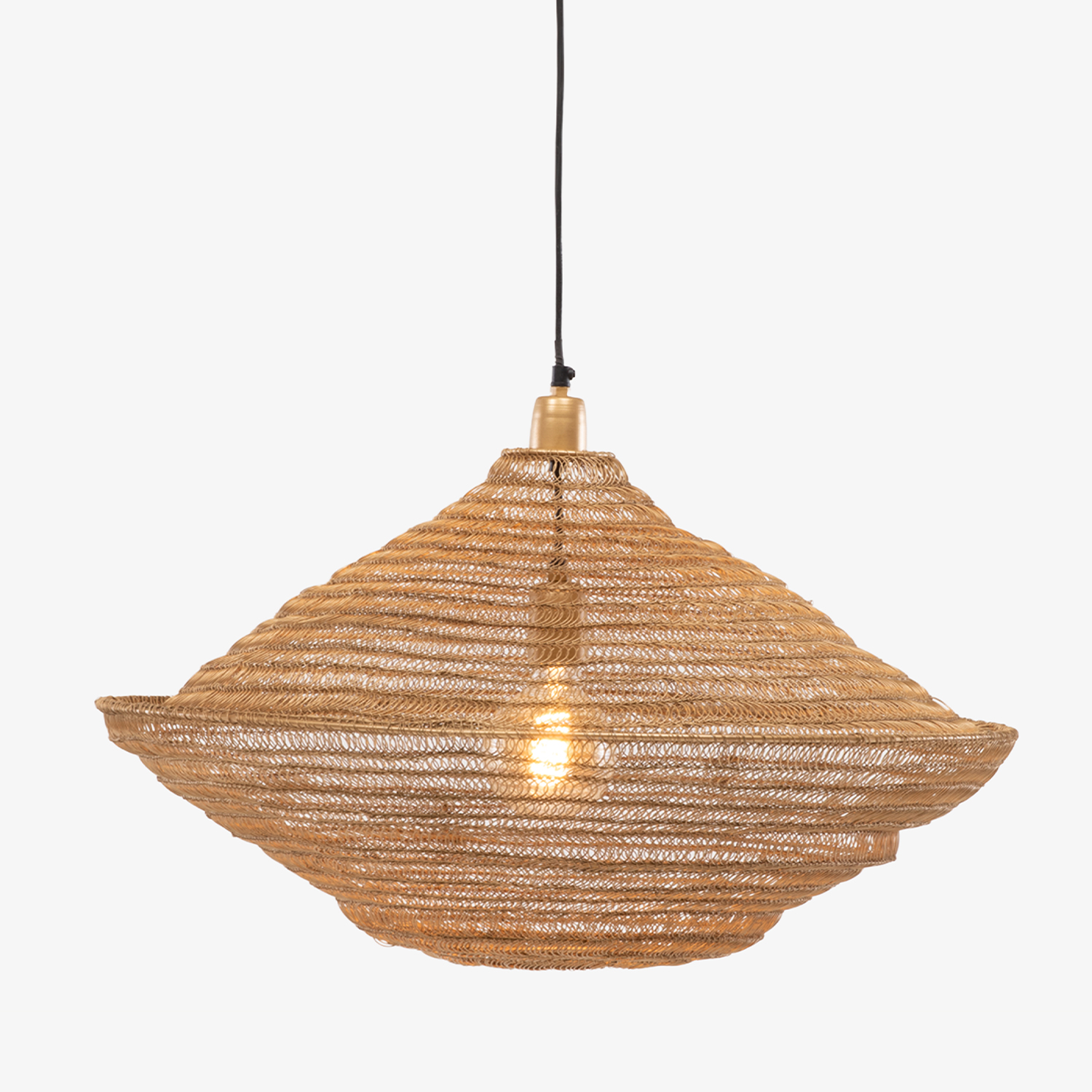 LAMPARA DE COLGAR KATE BRONCE FORM - 1