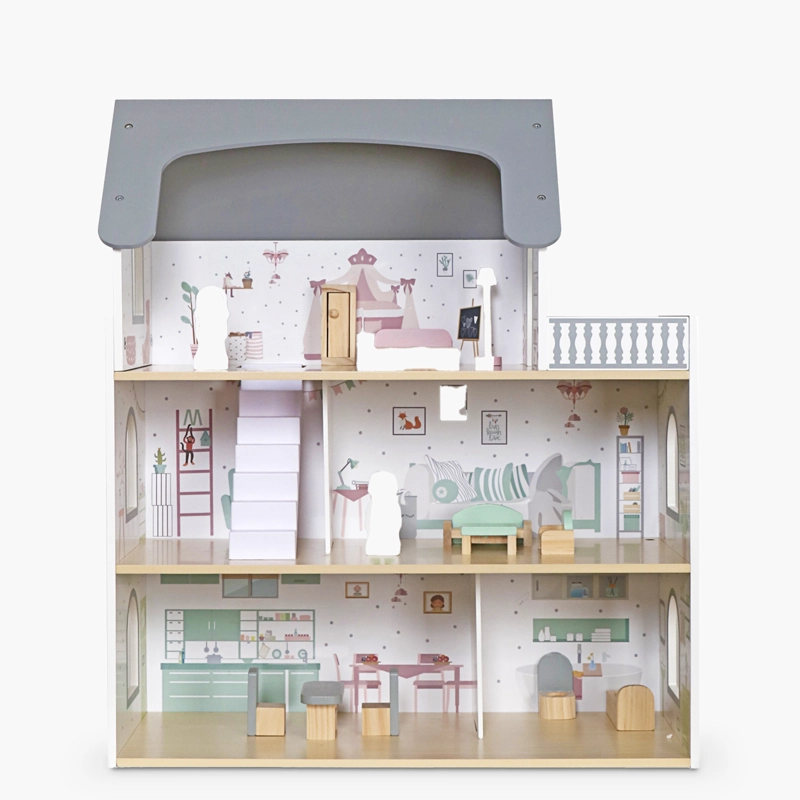 CASITA DE MUNECAS INFANTIL DE MADERA DANA MULTICOLOR FORM