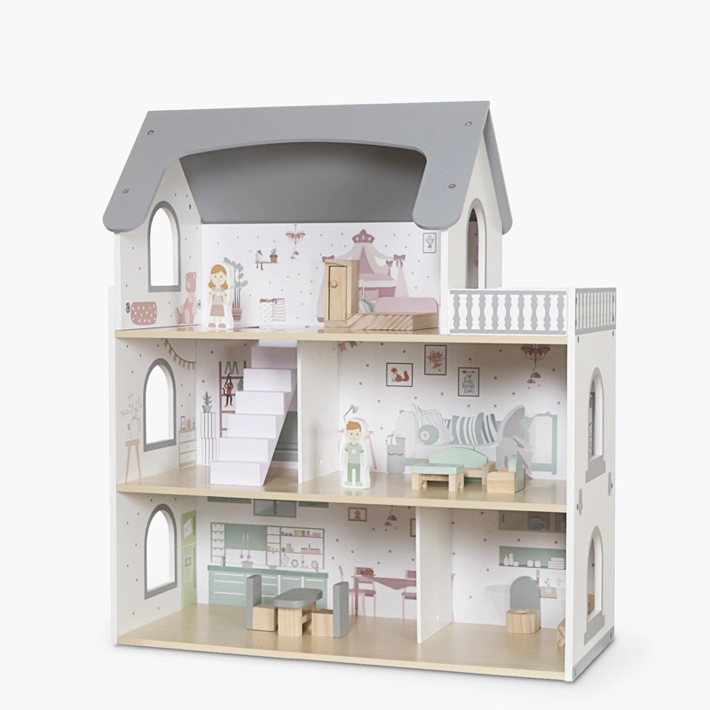 CASITA DE MUÑECAS INFANTIL DE MADERA DANA MULTICOLOR FORM - 4