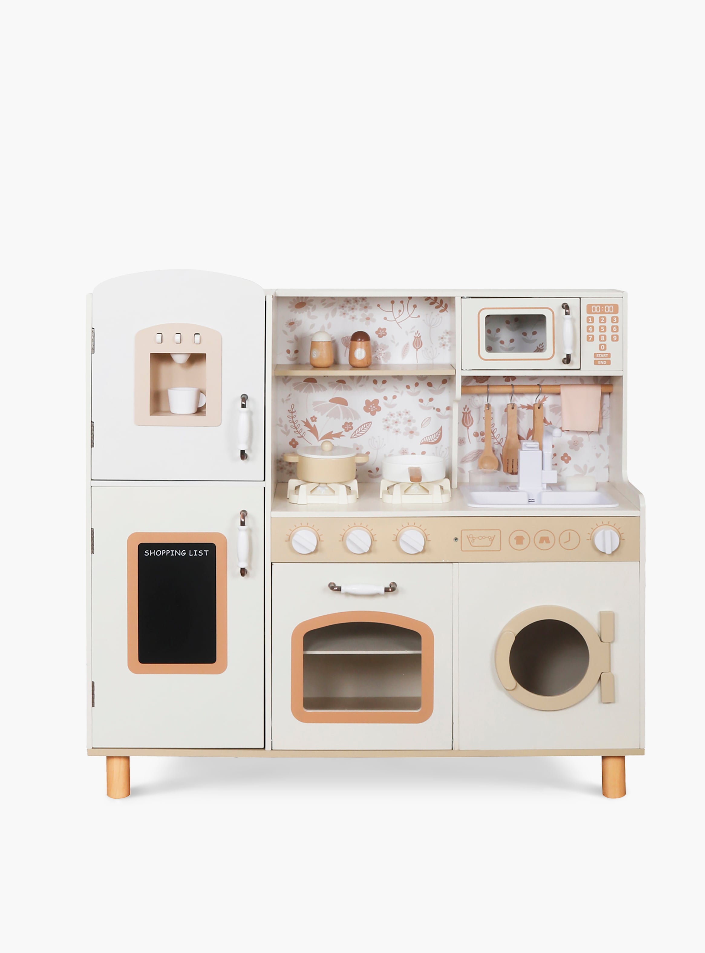 COCINA INFANTIL DE MADERA MATILDE CRUDO FORM - 1
