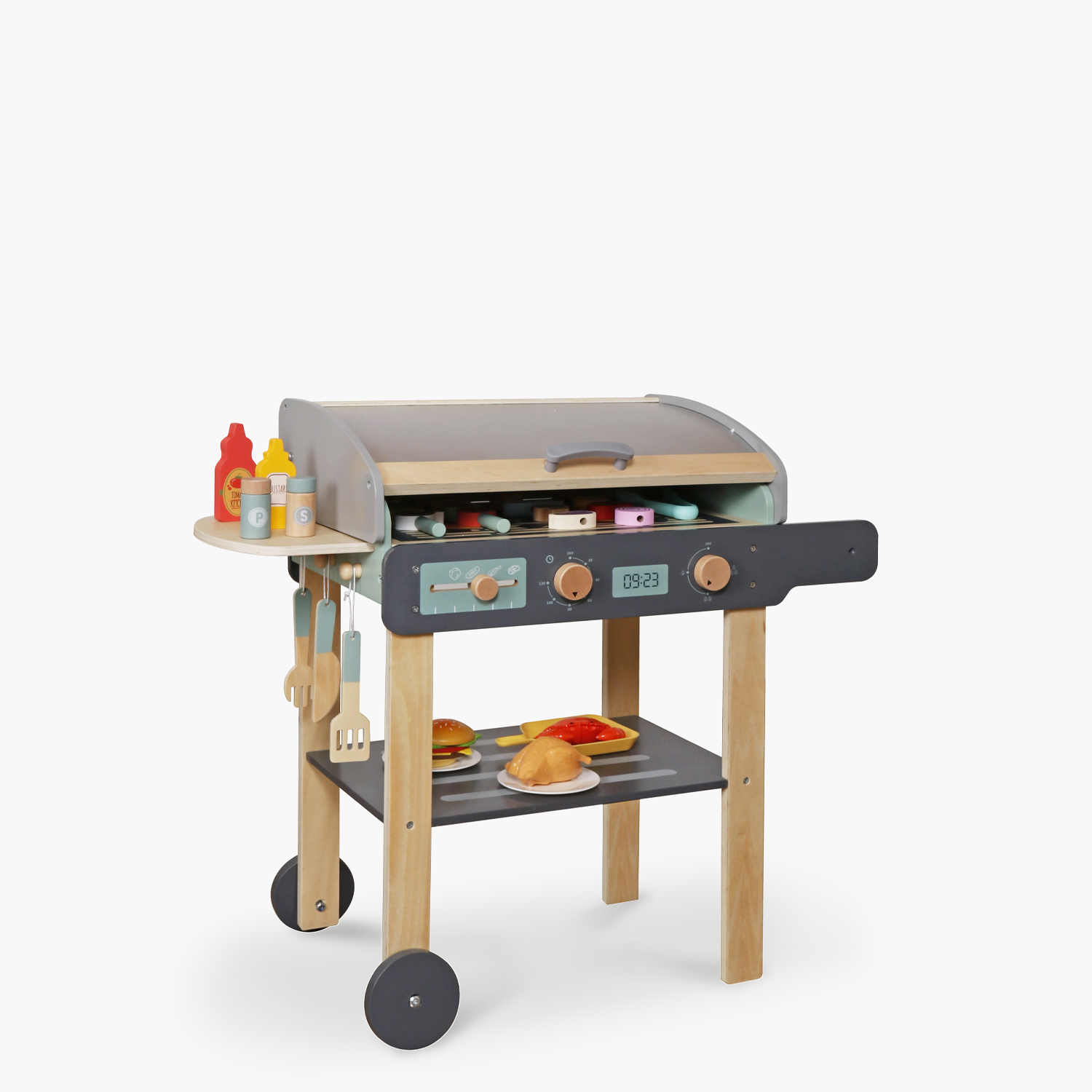 PARRILLA INFANTIL DE MADERA ALONSO MULTICOLOR FORM - 3