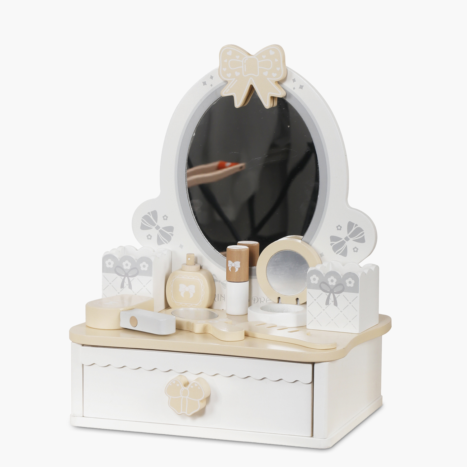 TOCADOR INFANTIL DE MADERA JOSEFINA BLANCO FORM - 2