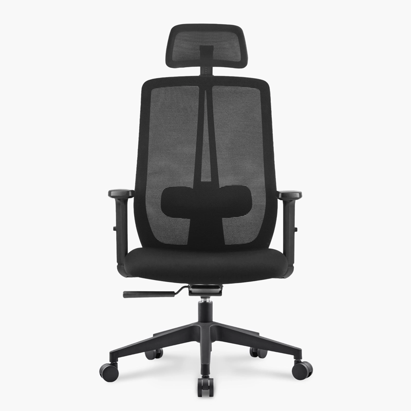 SILLA OFICINA ONE CON CABECERO NEGRO FORM - 1