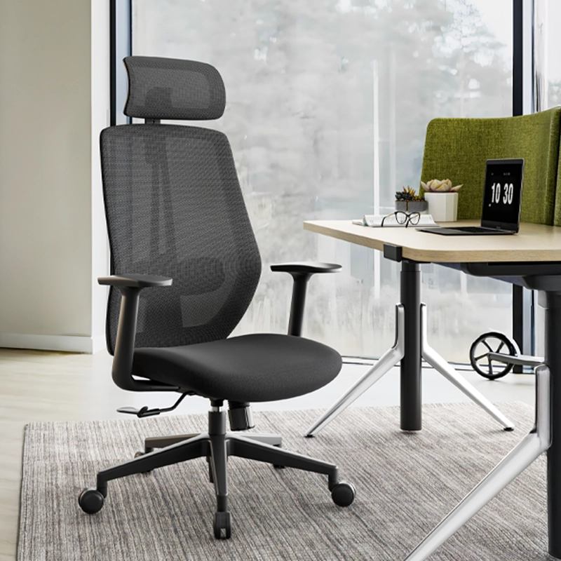 SILLA OFICINA ONE CON CABECERO NEGRO FORM - 2