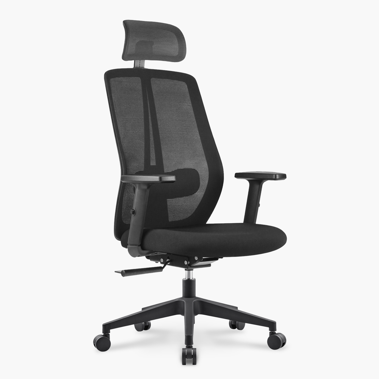 SILLA OFICINA ONE CON CABECERO NEGRO FORM - 3
