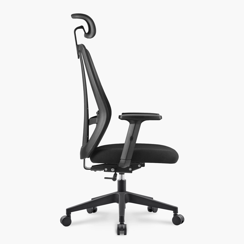 SILLA OFICINA ONE CON CABECERO NEGRO FORM - 4