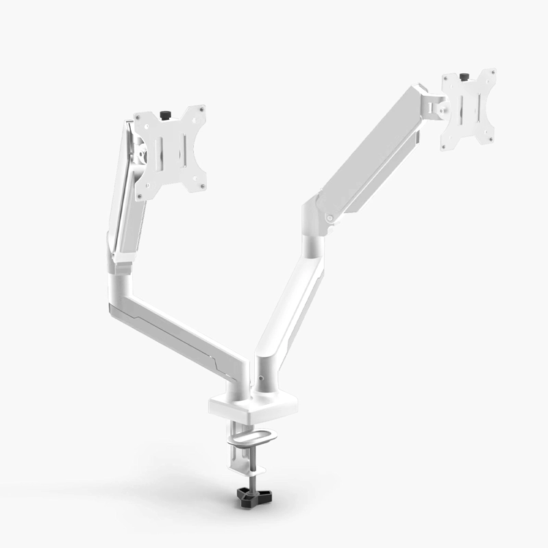 SOPORTE MONITOR ESCRITORIO DOBLE BLANCO FORM - 3