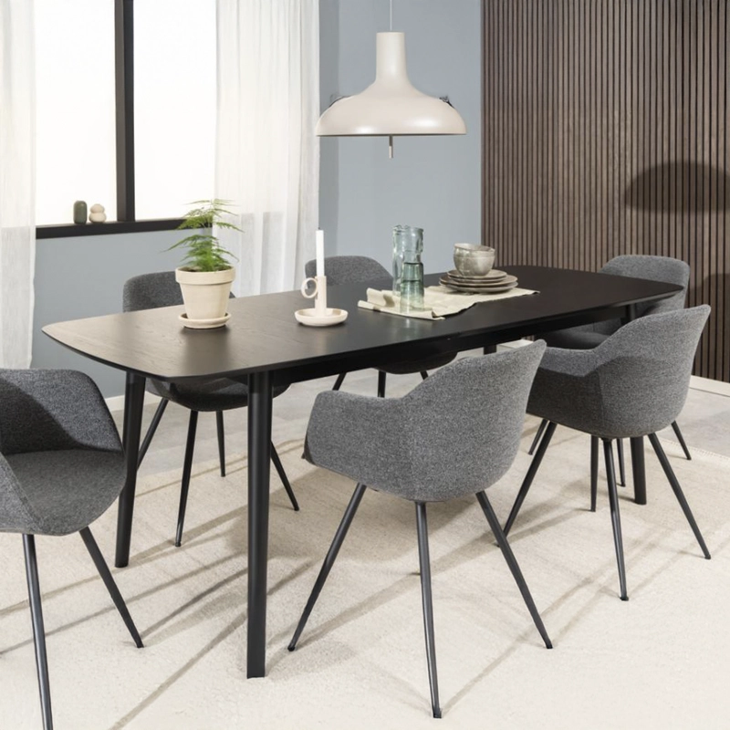 MESA COMEDOR EXTENSIBLE MONTREUX NEGRO FORM - 2