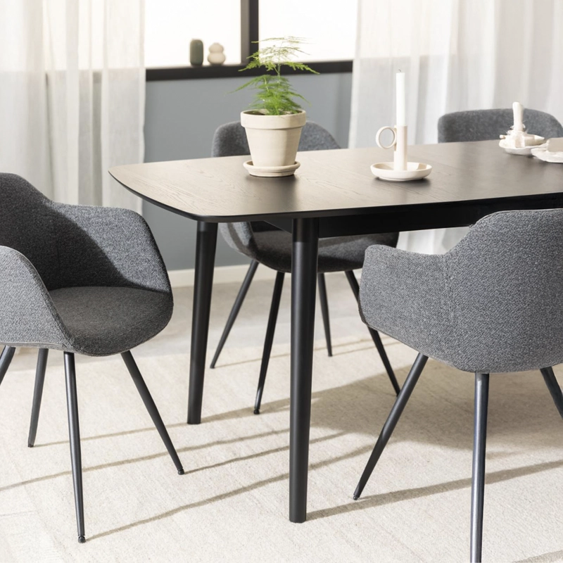 MESA COMEDOR EXTENSIBLE MONTREUX NEGRO FORM - 9