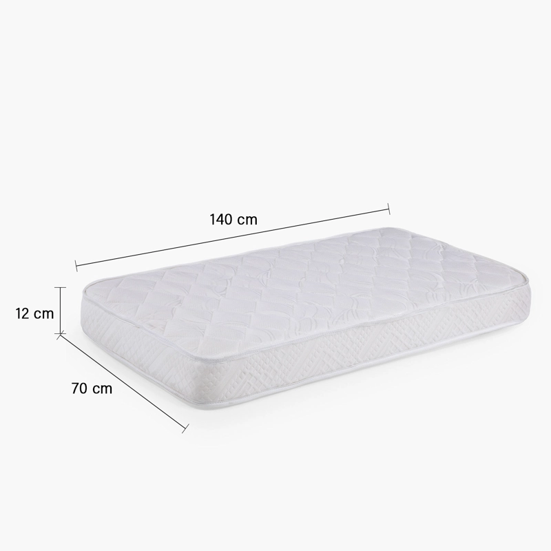COLCHON INFANTIL CUNA MARA BLANCO 140X70 FORM - 7