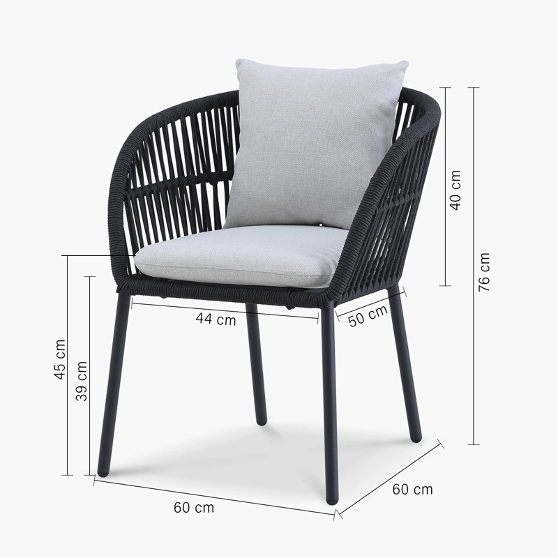 SILLA COMEDOR BAYAHIBE NEGRO FORM - 5