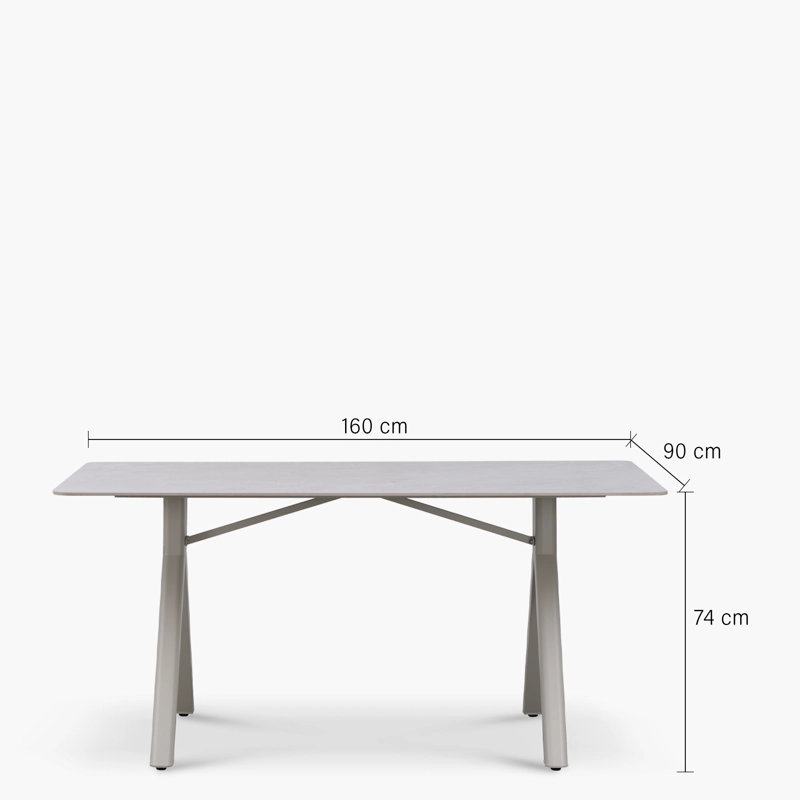 MESA COMEDOR RIO BEIGE FORM - 5