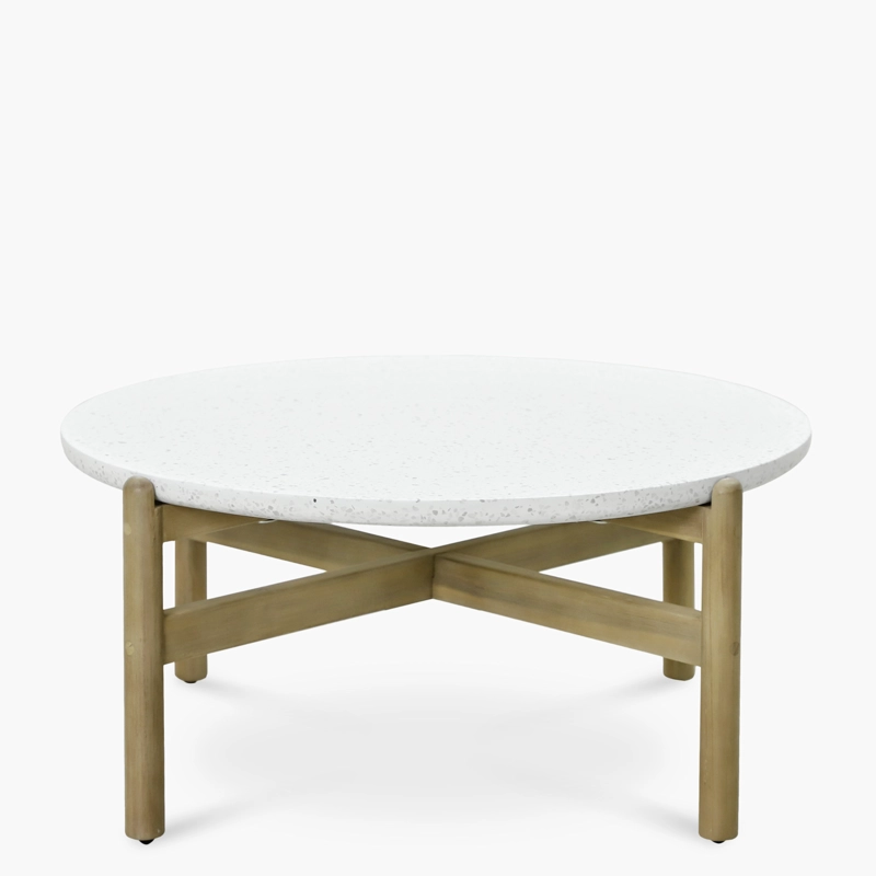 MESA DE CENTRO PIPA NATURA/BLANCO FORM - 1