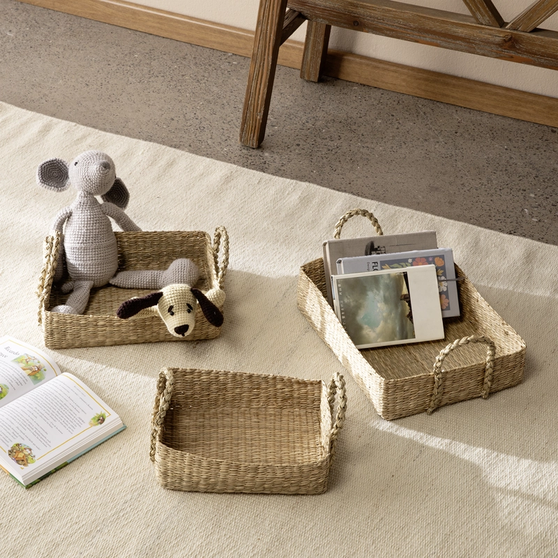 PACK DE 3 CANASTOS ORGANIZADORES AMELIA NATURAL FORM - 2