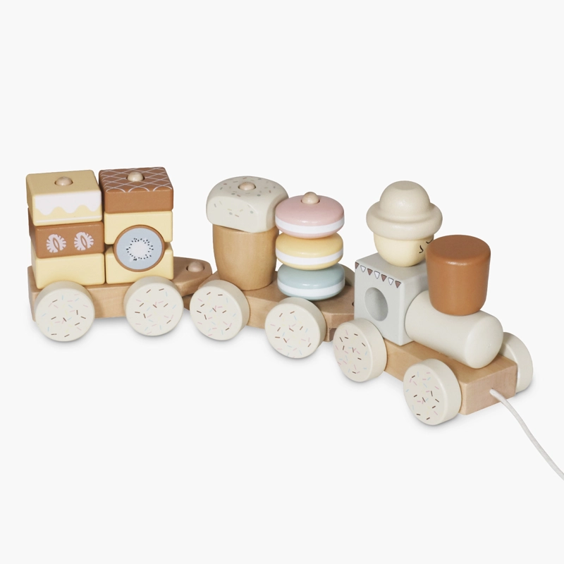 TREN INFANTIL DE MADERA MULTICOLOR FORM - 1