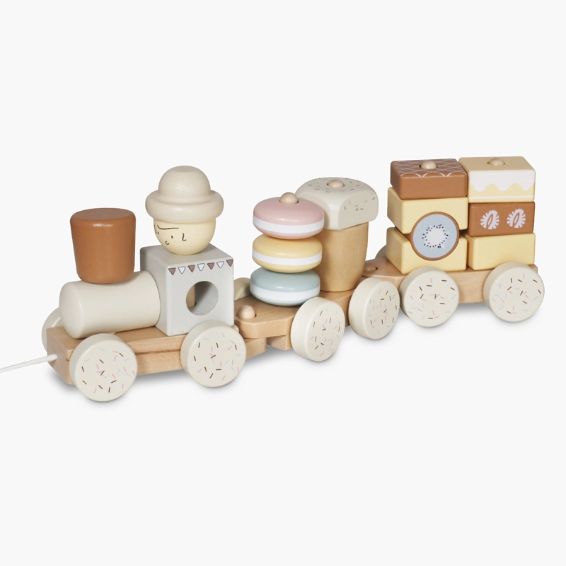 TREN INFANTIL DE MADERA MULTICOLOR FORM - 2