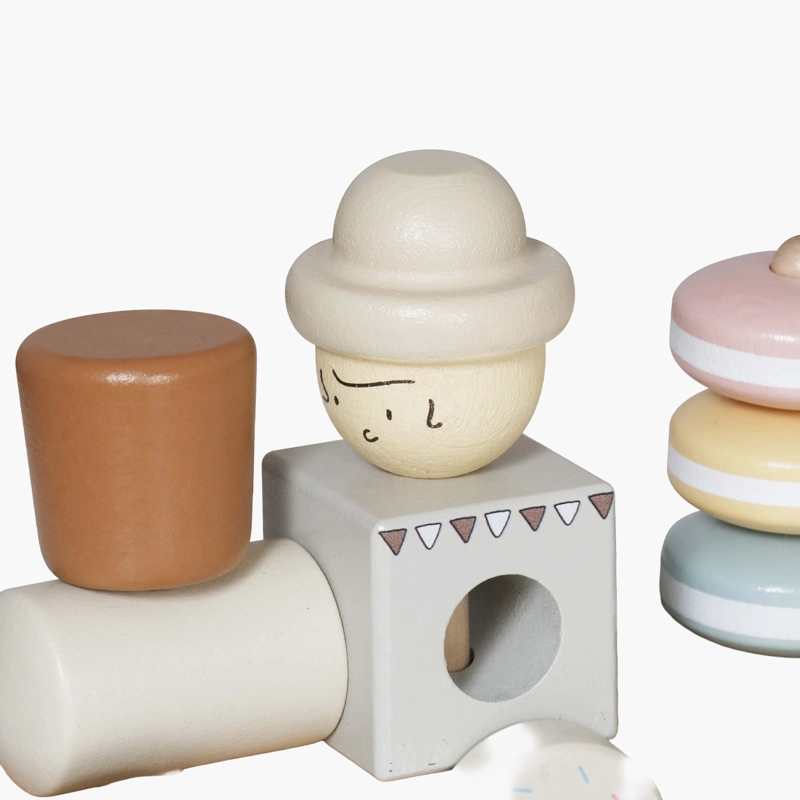 TREN INFANTIL DE MADERA MULTICOLOR FORM - 5