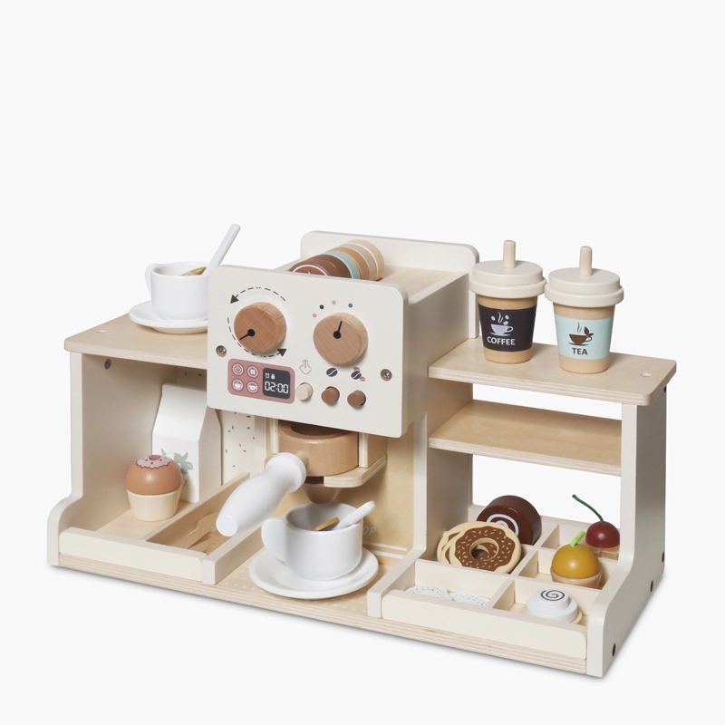 CAFETERA INFANTIL DE MADERA MULTICOLOR FORM - 1