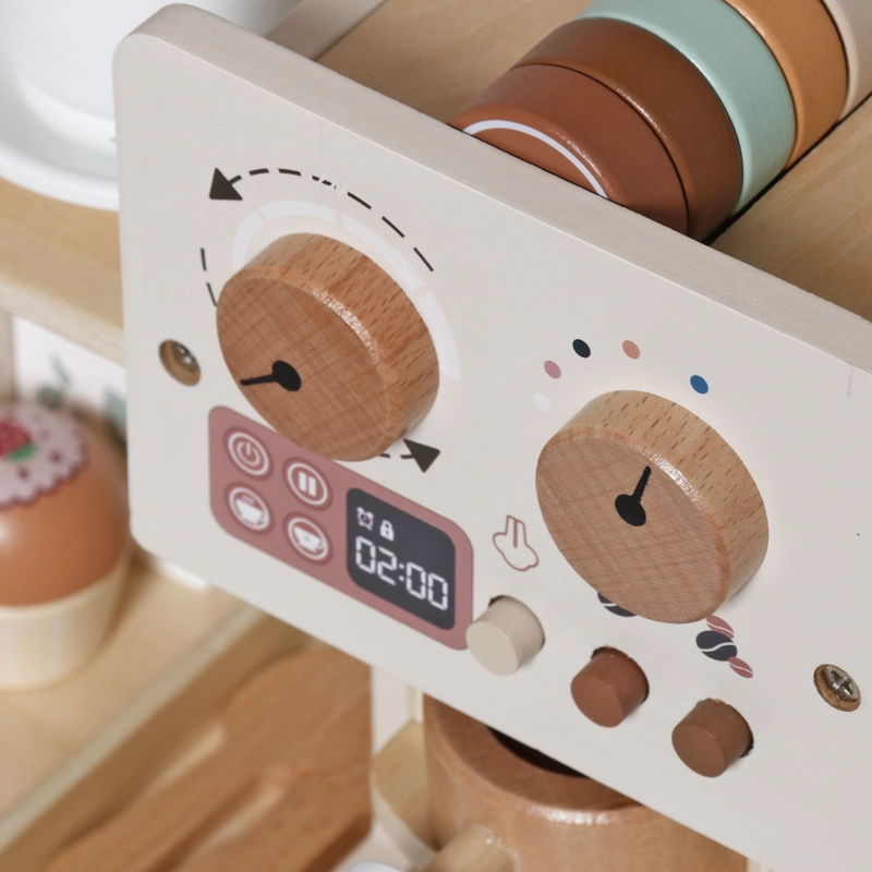CAFETERA INFANTIL DE MADERA MULTICOLOR FORM - 4