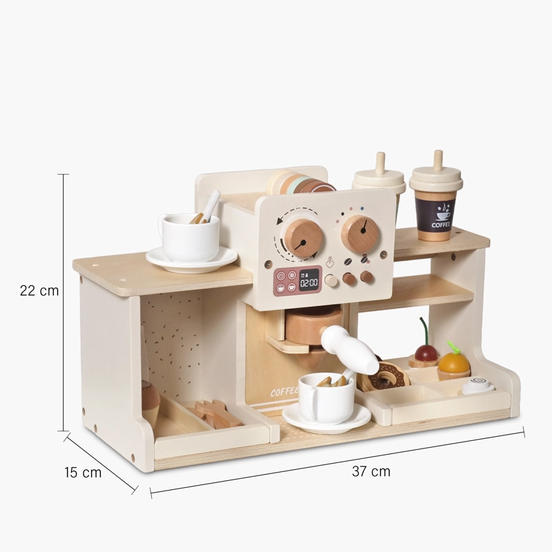 CAFETERA INFANTIL DE MADERA MULTICOLOR FORM - 8