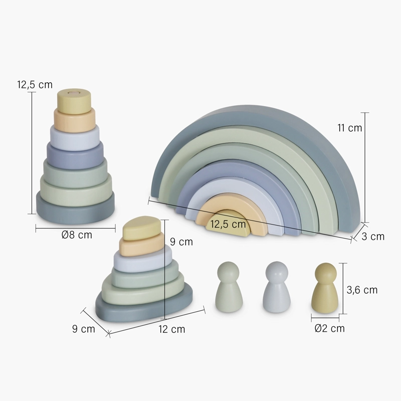 FIGURAS APILABLES INFANTIL DE MADERA CELESTE FORM - 7