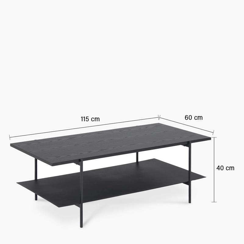 MESA DE CENTRO ANGUS NEGRO FORM - 7