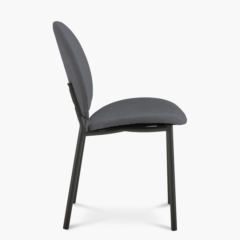 SILLA TAPIZ CLIFF GRIS OSCURO FORM - 4