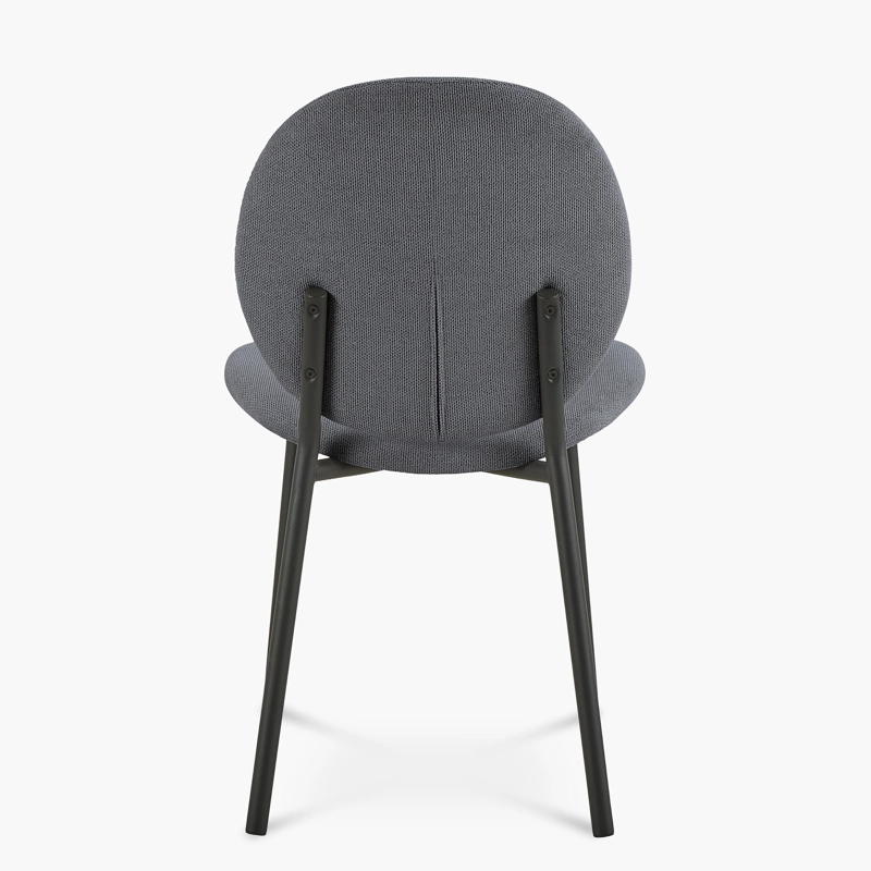 SILLA TAPIZ CLIFF GRIS OSCURO FORM - 5