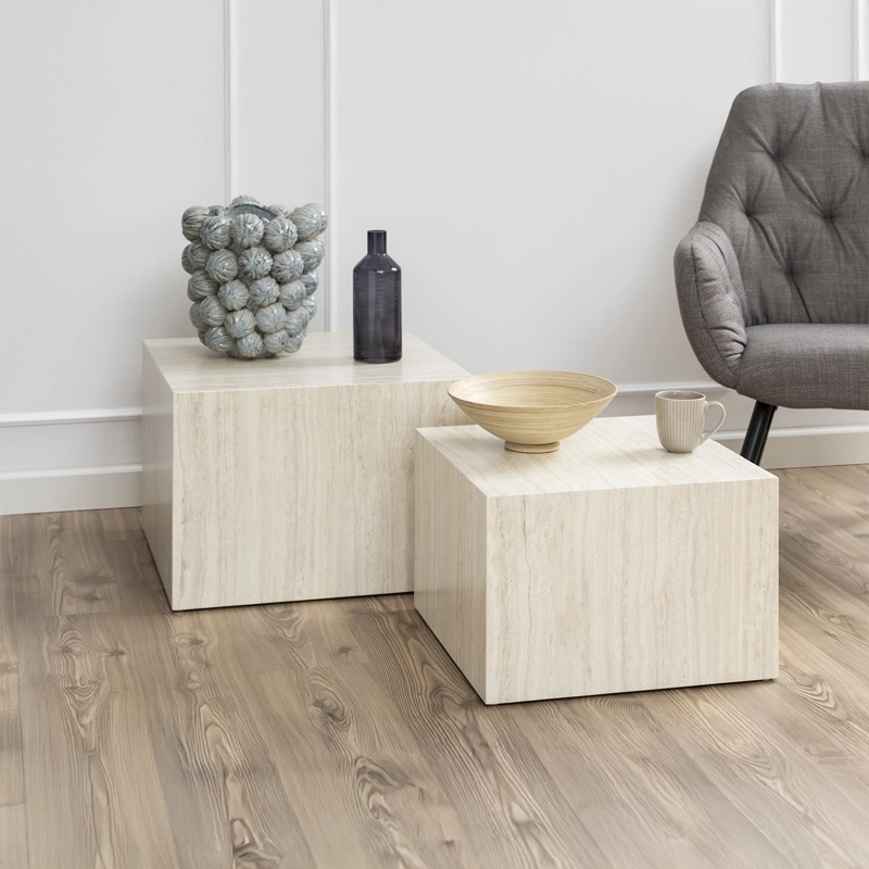 MESA DE CENTRO DICE DUO NATURAL FORM - 2