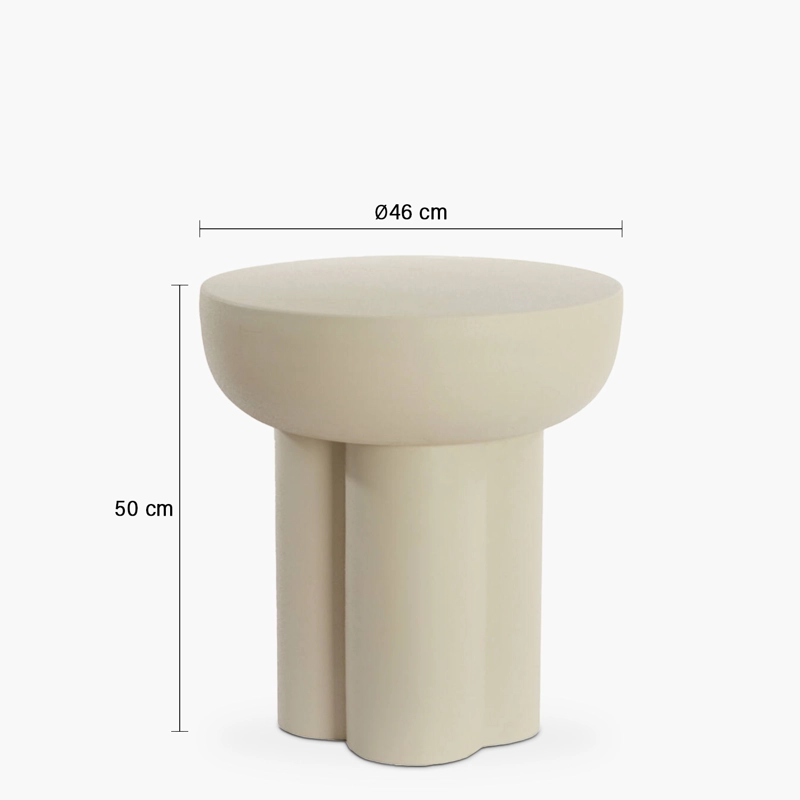 MESA LATERAL MIKOLA CREMA FORM - 7