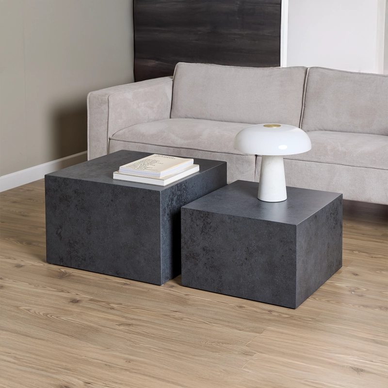 MESA DE CENTRO DICE DUO NEGRO FORM - 2
