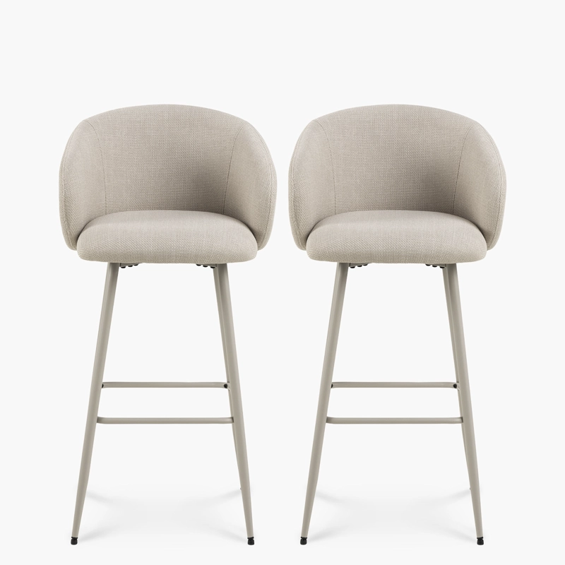 PACK 2 TABURETE ELEANOR BEIGE FORM - 1