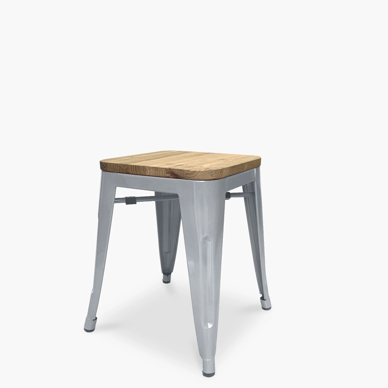 PISO TOLIX ASIENTO MADERA PLATA FORM - 2