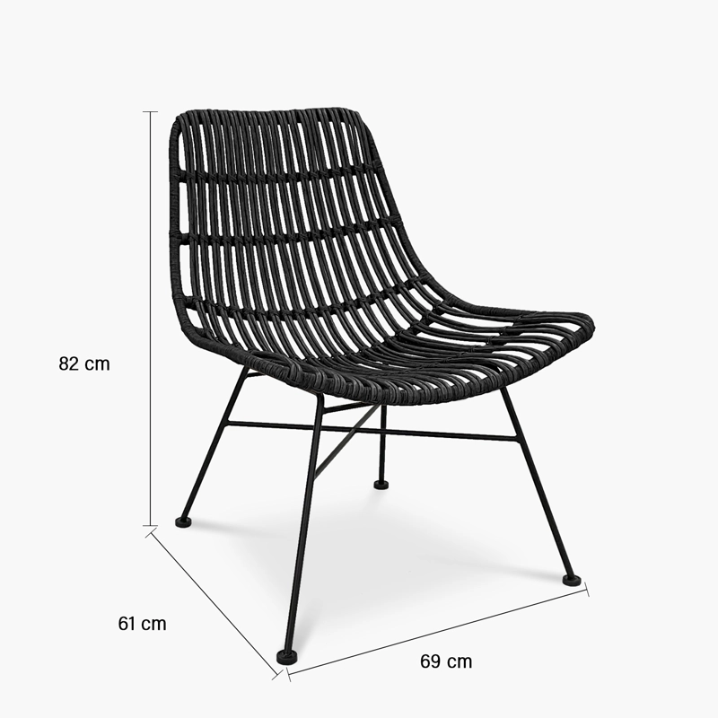SITIAL RATAN SINTE TICO CRETA NEGRO FORM - 6